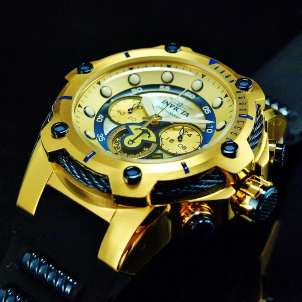 50% OFF! Invicta 52mm Bolt Gold Watch w/ pricetags